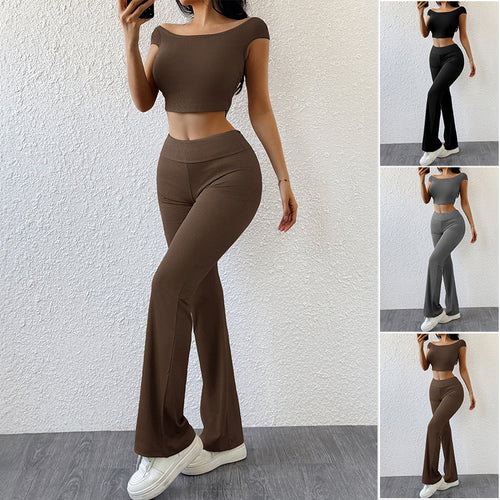 European and American versatile casual sports simple fashion set for women