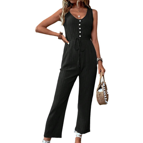 European and American women's vest jumpsuit